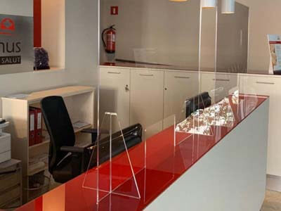 Mamparas anticontagio